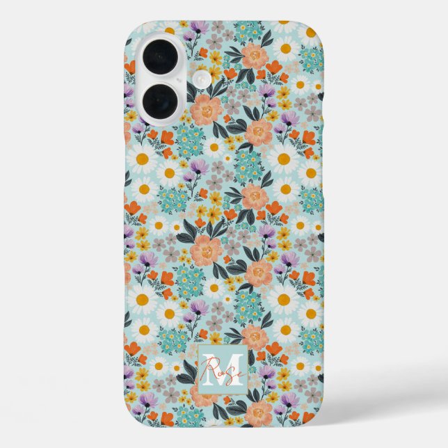 Coques Case-Mate iPhone Aquarelle Boho Floral (Verso)