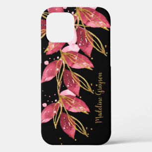 Case-Mate iPhone Case Aquarelle Botanique Nom personnalisé
