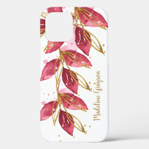 Case-Mate iPhone Case Aquarelle Botanique Nom personnalisé
