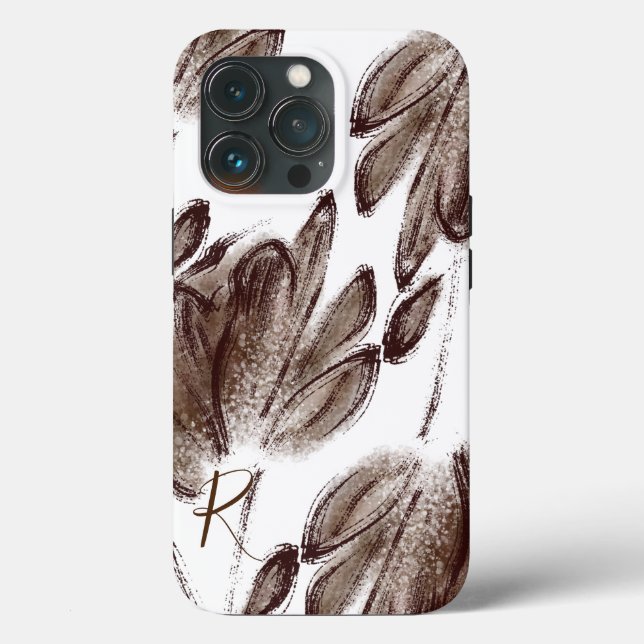 Coques Case-Mate iPhone Aquarelle Brown personnalisée (Verso)