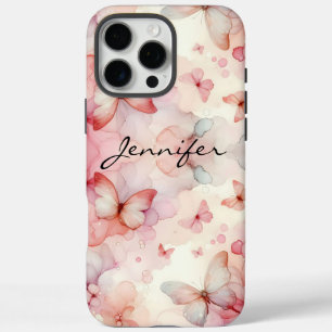 Coques iPhone 16 Pro Max Aquarelle colorée papillon iPhone