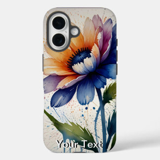 Coques iPhone 16 Aquarelle de fleurs OtterBox