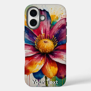Coques iPhone 16 Aquarelle de fleurs OtterBox