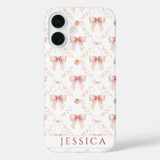 Coques iPhone 16 Aquarelle de l'arc coquette