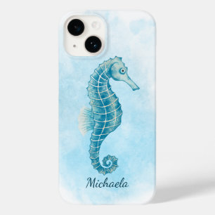 Coque Pour iPhone 14 Aquarelle de mer Nom côtier