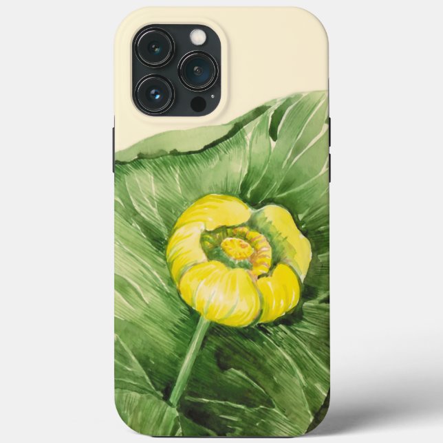 Coques Case-Mate iPhone aquarelle de nénuphar (Verso)