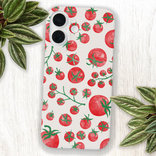 Coques iPhone 16 Aquarelle de tomate Motif d'été méditerranéen