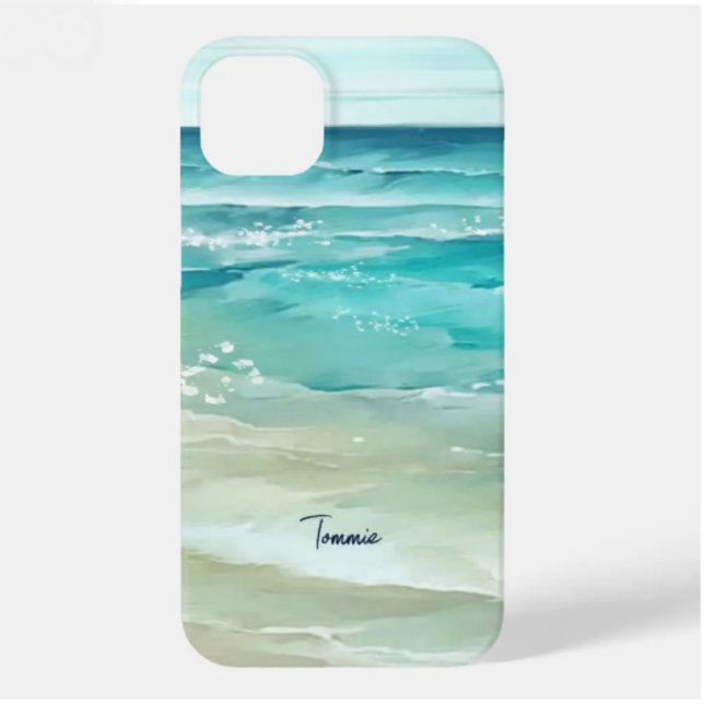 Coques Case-Mate iPhone Aquarelle des vagues de la mer Océan tropical (Créateur téléchargé)
