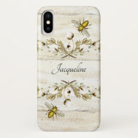 Aquarelle en bois d'abeilles de la capsule n de