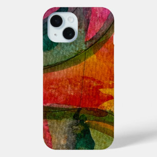 Coque Pour iPhone 15 Aquarelle Et Encre Art Expressionniste Abstrait