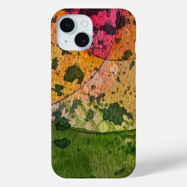 Coques Case-Mate iPhone Aquarelle Et Encre Expressionnisme Abstrait Art (Verso)