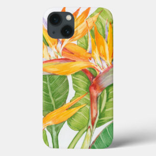 iPhone 13 Case Aquarelle exotique de fleurs
