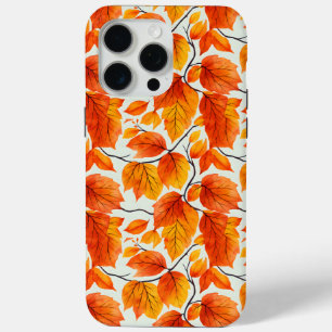 Coque iPhone 15 Pro Max Aquarelle Feuilles Automnes - Foliage Automne Vibr