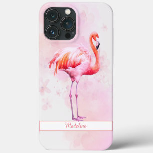 Case-Mate iPhone Case Aquarelle Flamant rose rose tropicale Personnalise