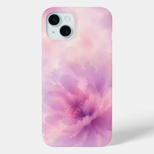 Coque iPhone 15 Mini Aquarelle Fleur de Lavande Rose Abstrait