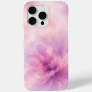 Coque iPhone 15 Pro Max Aquarelle Fleur de Lavande Rose Abstrait