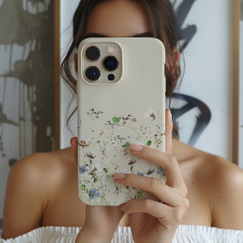 Coque iPhone 15 Pro Aquarelle Fleur sauvage délicate Florale