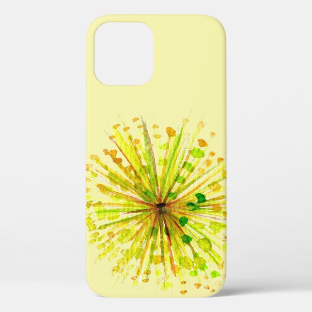 Coques Case-Mate iPhone Aquarelle fleur sauvage jaune (Verso)