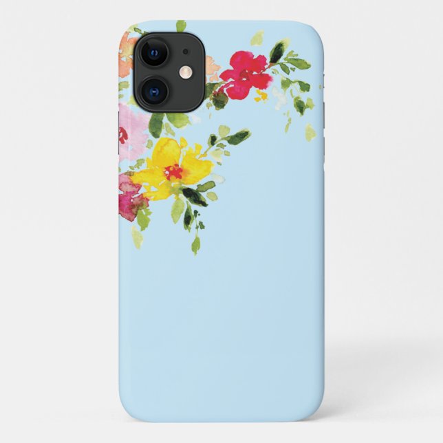 Coques Case-Mate iPhone Aquarelle fleurie fleur sauvage (Dos)