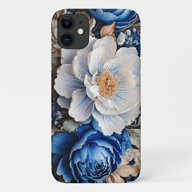 Coques Case-Mate iPhone Aquarelle Fleurs en fleurs (Dos)