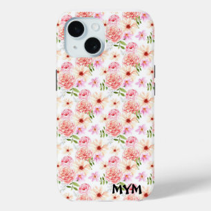 Coque Pour iPhone 15 Aquarelle Florale
