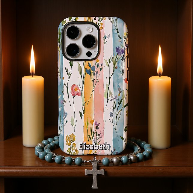 Coques Case-Mate iPhone Aquarelle florale Pastel (Créateur téléchargé)