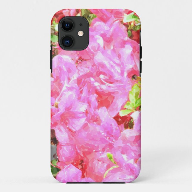 Coques Case-Mate iPhone Aquarelle Fuchsia Hydrangeas iPhone 6 Couverture (Dos)