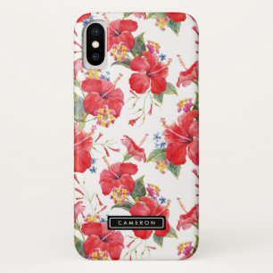 Case-Mate iPhone Case Aquarelle Hibiscus et Lantana Motif Custom