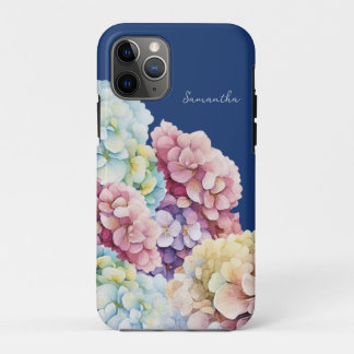 Case-Mate iPhone Case Aquarelle Hydrangea bleu personnalisé