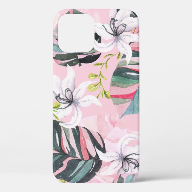 Coques Case-Mate iPhone Aquarelle Lillies : Rêves en tissu pastel (Verso)