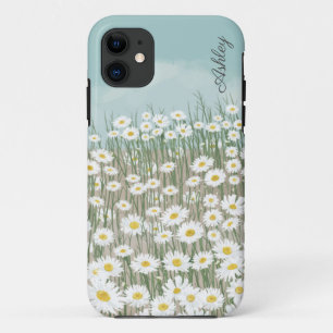 Case-Mate iPhone Case Aquarelle marguerite élégante - nom personnalisé C