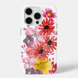 Coque iPhone 15 Pro Aquarelle Motif Floral iPhone 6
