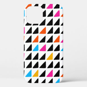 Case-Mate iPhone Case Aquarelle motif moderne avec triangles bleus. Mer