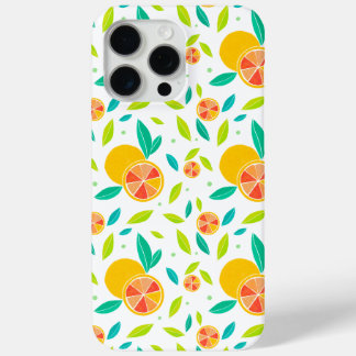 Coque iPhone 15 Pro Max Aquarelle Motif Oranges sucrées