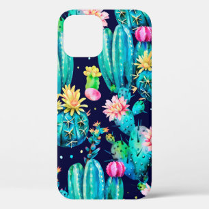 Case-Mate iPhone Case Aquarelle motif sans couture. Cactus à fleurs da