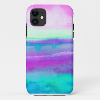 Coque iPhone 11 Aquarelle Neon Destiny 1