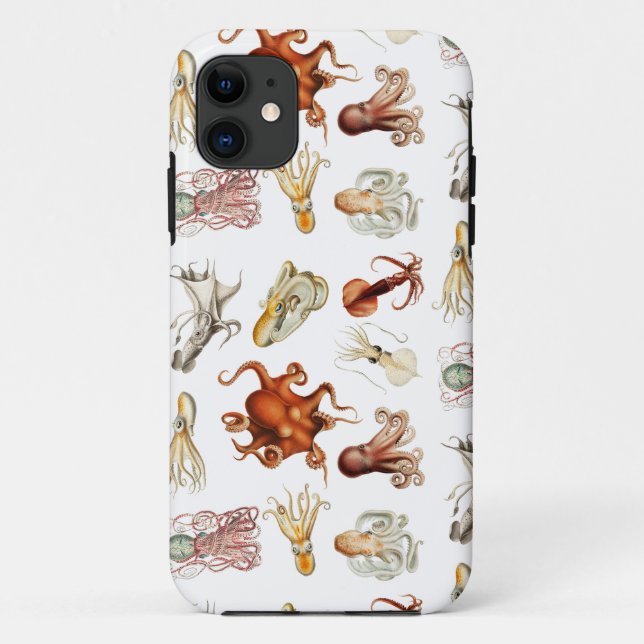 Coques Case-Mate iPhone Aquarelle Octopus Cephalopod Océan Animaux (Dos)