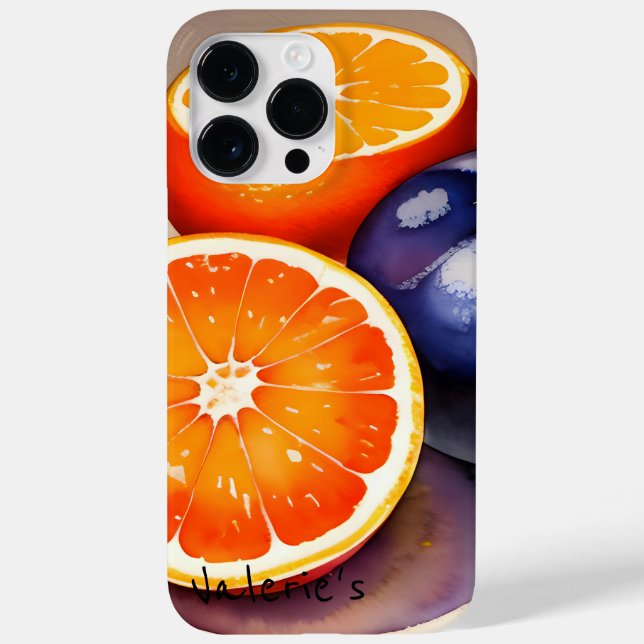 Coques Case-Mate iPhone Aquarelle orange (Verso)