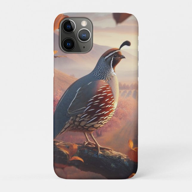 Coques Case-Mate iPhone Aquarelle originale California Quail Bird (Dos)