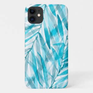 Case-Mate iPhone Case Aquarelle Palms Hawaiian Tropical en Turquoise
