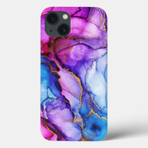 Case-Mate iPhone Case Aquarelle Parties scintillant bleu violet iPhone /