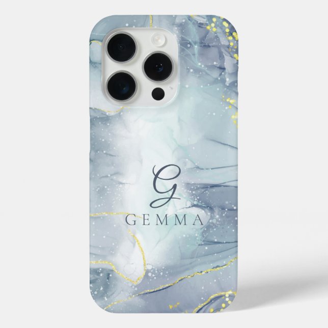 Coques Case-Mate iPhone Aquarelle Parties scintillant or Indicolite person (Verso)