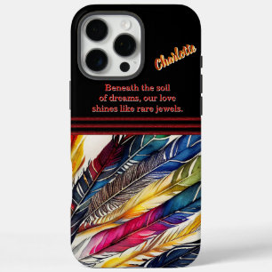 Coques iPhone 16 Pro Max Aquarelle Plumes en Harmonie