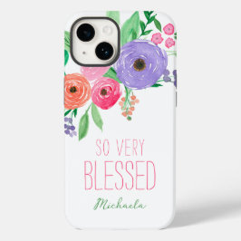 Coque Pour iPhone 14 Aquarelle printanière Florale Bénéficiée