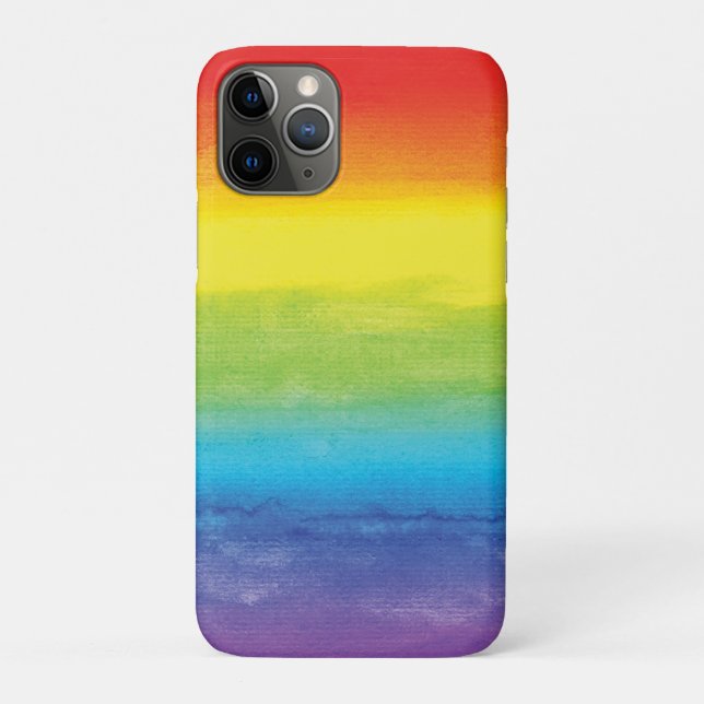 Coques Case-Mate iPhone Aquarelle Rainbow Pride brillant Vibrant (Dos)