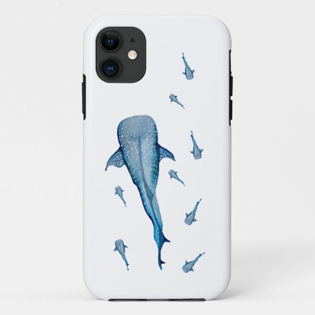 Coques Case-Mate iPhone Aquarelle requin (Dos)