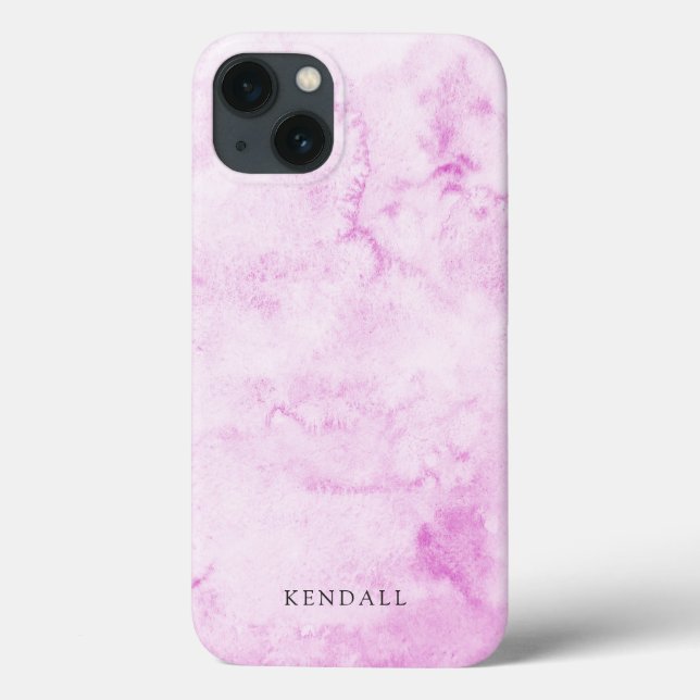 Coques Case-Mate iPhone Aquarelle rose élégant (Verso)