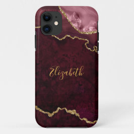 Case-Mate iPhone Case Aquarelle Rose Gold Marble Agate Géode