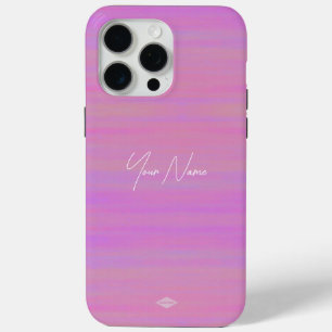 Coque iPhone 15 Pro Max Aquarelle rose Look Téléphone portable