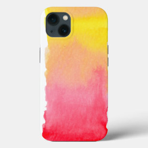 Case-Mate iPhone Case Aquarelle rose orange jaune Ombre
